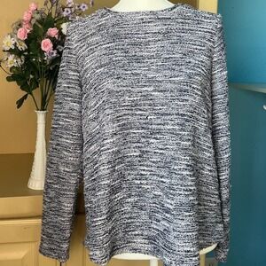 Croft & Barrow Sweater Womens XL Marled Knit Casual Sweater‎ Coastal Soft Cozy